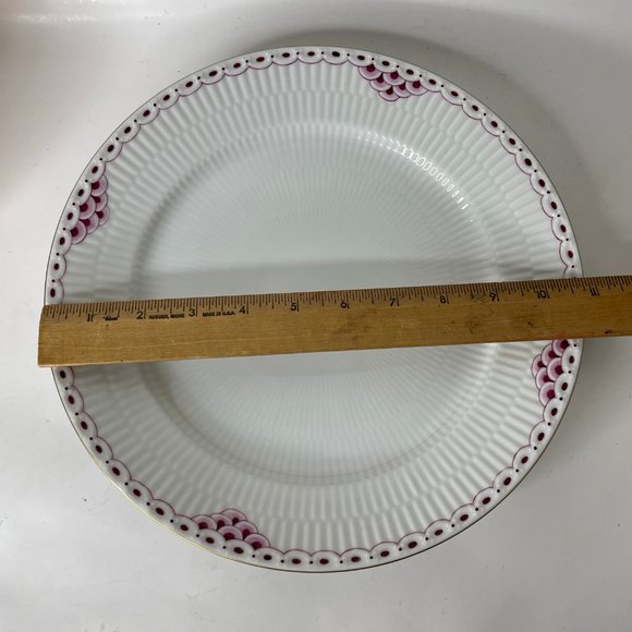 Royal Copenhagen Princess Purple Large Dinner Plate 627 10 3/4" - Picture 12 of 13